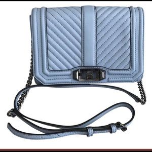 Rebecca Minkoff Chevron Light blue cross body